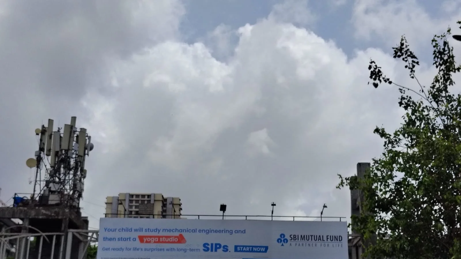 Hoarding at Jogeshwari East, Mumbai — 40x40 ft front-lit outdoor advertising