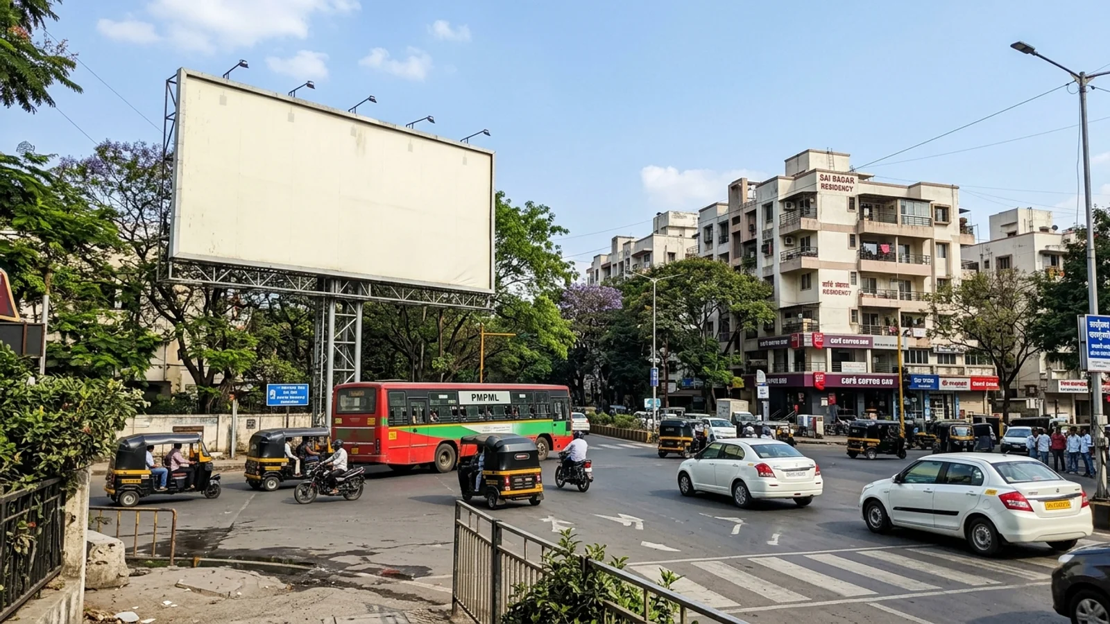 Hoarding at Urse, Pune — 60x30 ft non-lit outdoor advertising