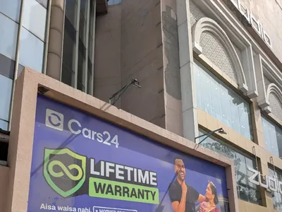 Hoarding at Ghazipur, Delhi — outdoor advertising