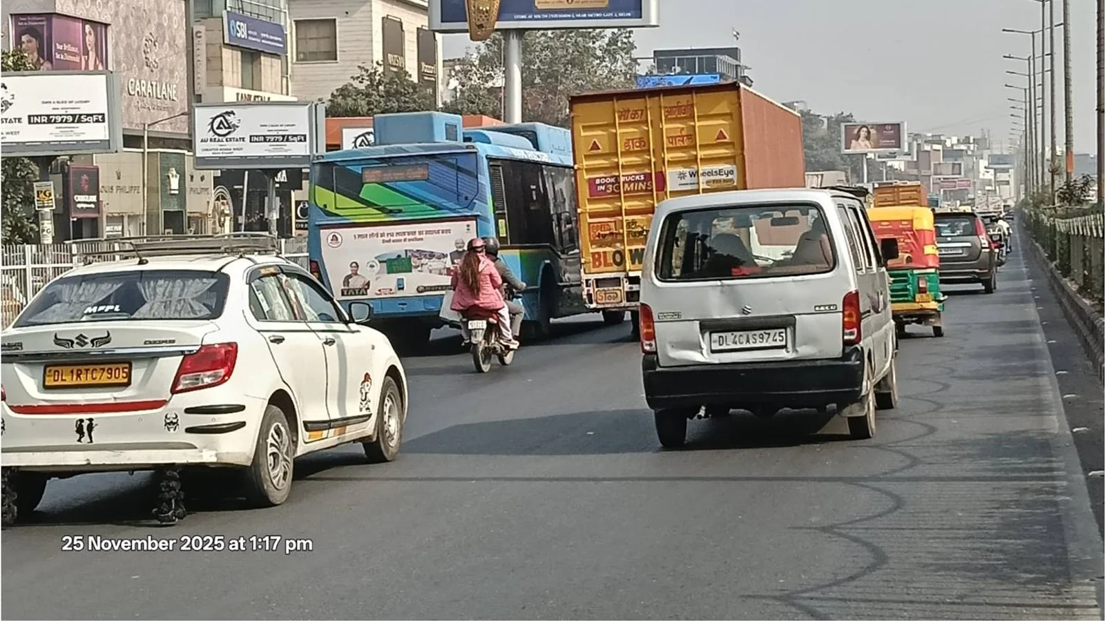 Hoarding at Def Col, Delhi — 20x10 ft front-lit outdoor advertising