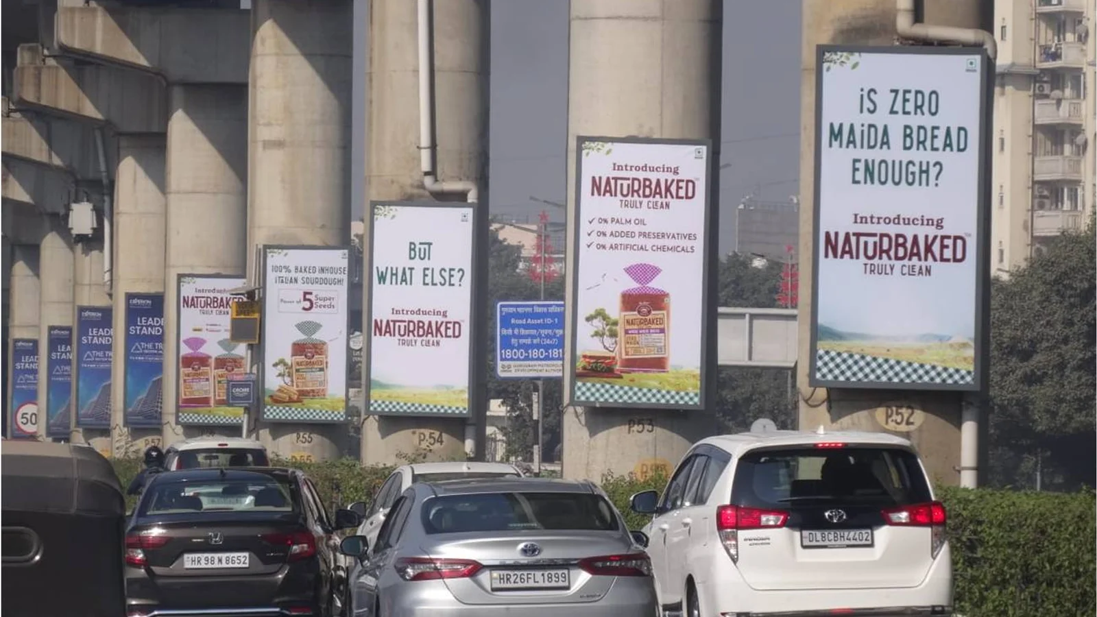 Metro Pillar at Sultanpur, Delhi — back-lit outdoor advertising