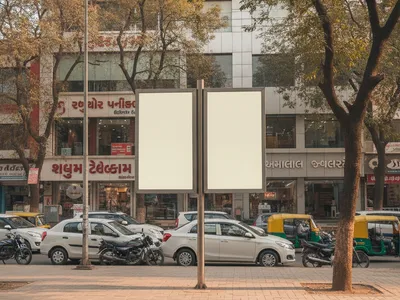 Hoarding at Makarba Ahmedabad, 111408, Ahmedabad — outdoor advertising