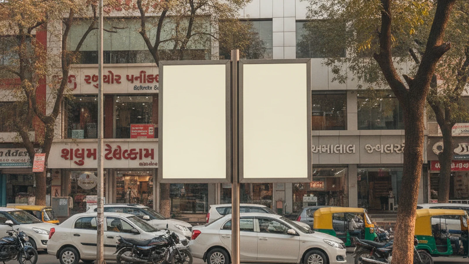 Hoarding at Makarba, Ahmedabad — 41x10 ft non-lit outdoor advertising
