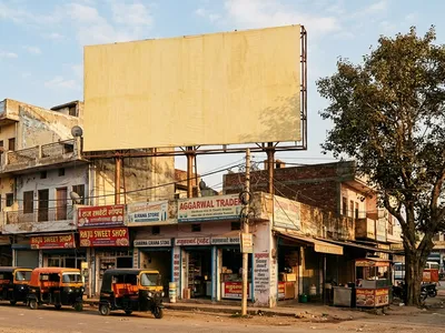 Hoarding at Krishna Colony Bhiwani, 68670, Bhiwani — outdoor advertising