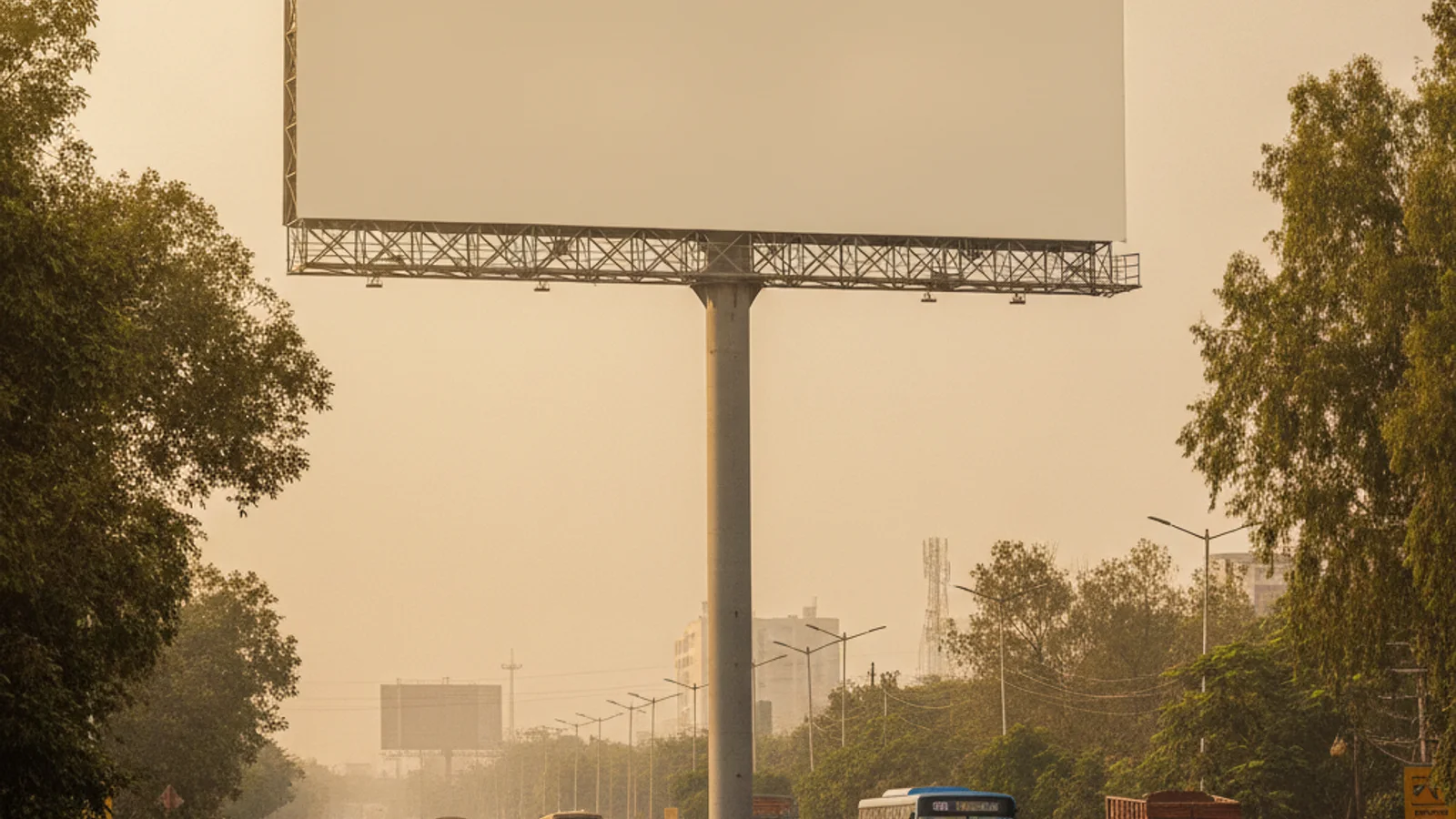 Hoarding at Kitchlu Nagar, Ludhiana — 20x10 ft back-lit outdoor advertising