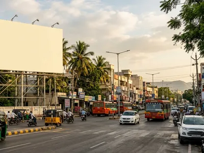 Hoarding at , Governorpeta, Vijayawada, 57665, Vijayawada — outdoor advertising