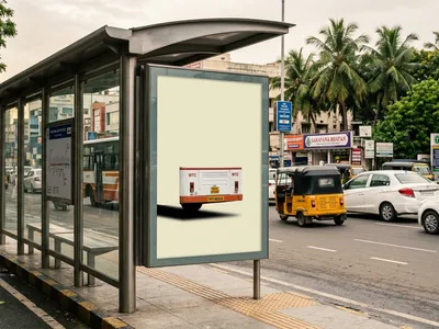 Bus Queue Shelter at Chetpet,, Chennai — outdoor advertising