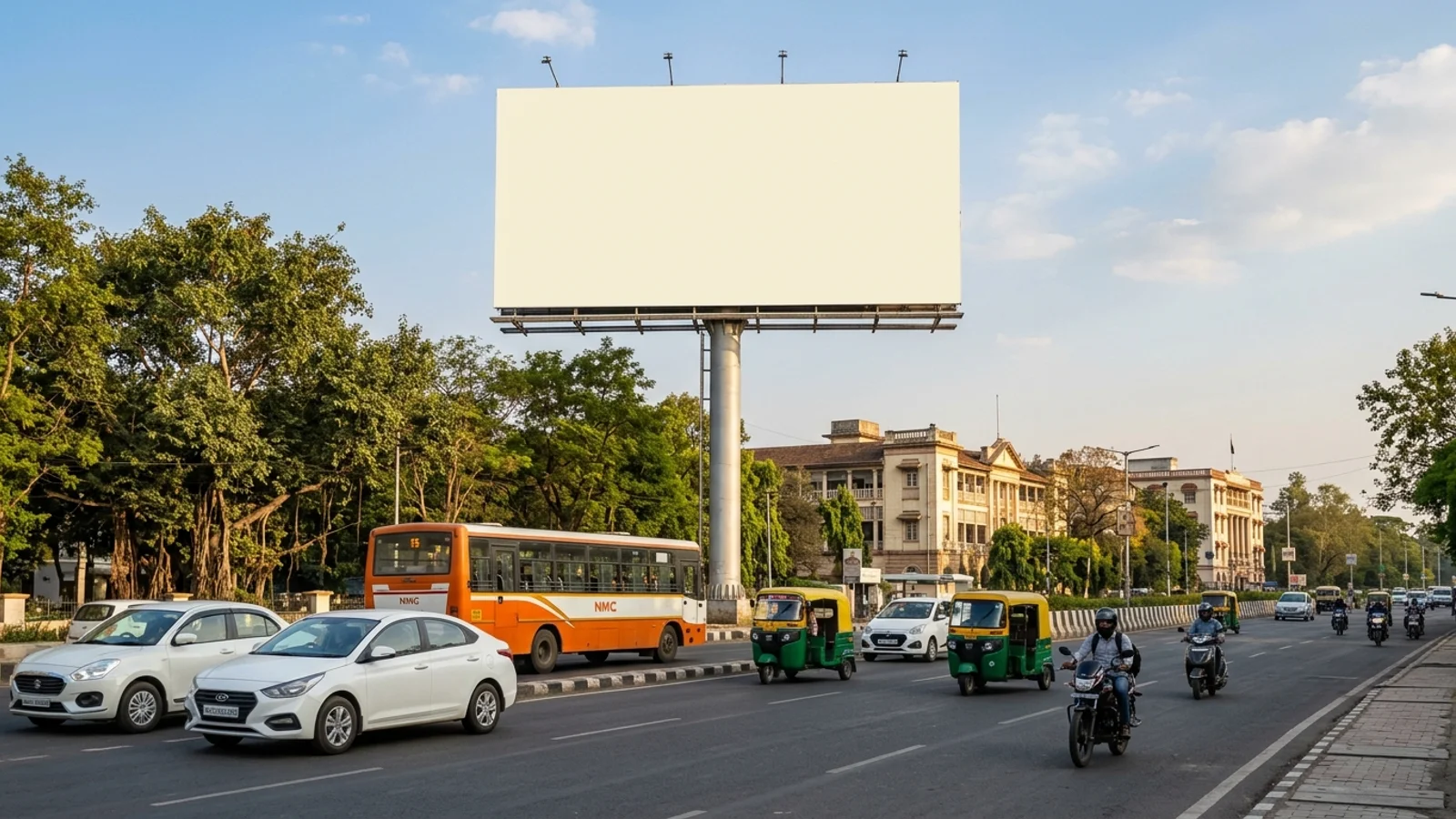 Hoarding at Sitabuldi,, Nagpur — 21x40 ft front-lit outdoor advertising