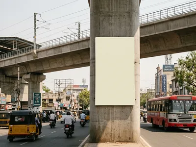 Metro-pillar at Metro Pillar - Shivaji Nagar Secunderabad, 95525, Secunderabad — outdoor advertising