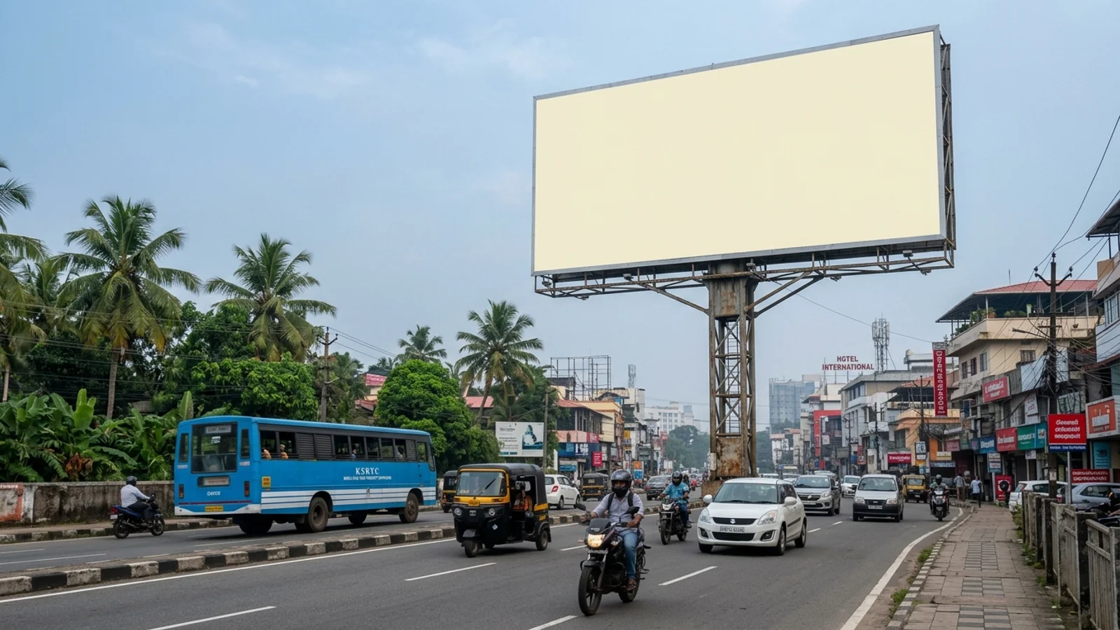 Bus Queue Shelter at Thoppumpady, Kochi — non-lit outdoor advertising