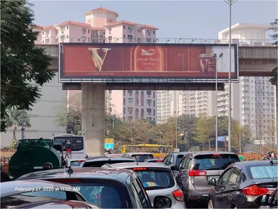 Hoarding in Delhi — outdoor advertising