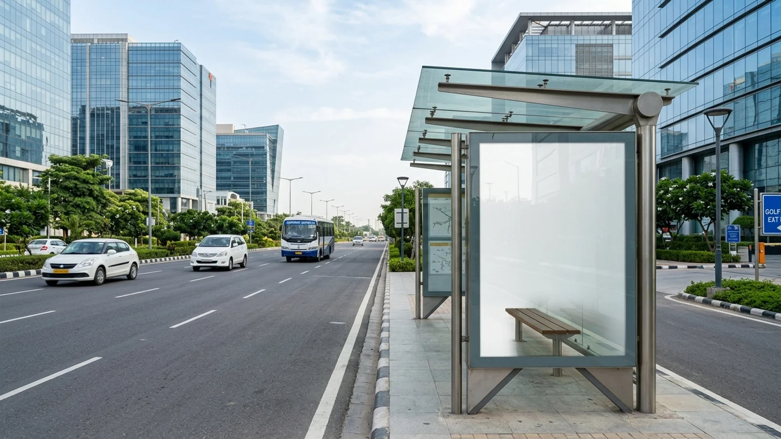 Hoarding at Swasthya Vihar, Delhi — 20x10 ft front-lit outdoor advertising