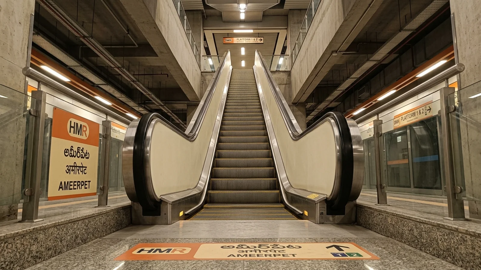 Metro Lift Branding at Lift Branding at Metro Station Stadium Hyderabad, Hyderabad — non-lit transit advertising