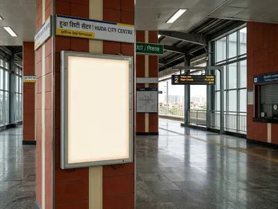 Digital Screen at Digital Screen at Metro Station Anand Vihar ISBT, Delhi, Delhi — outdoor advertising