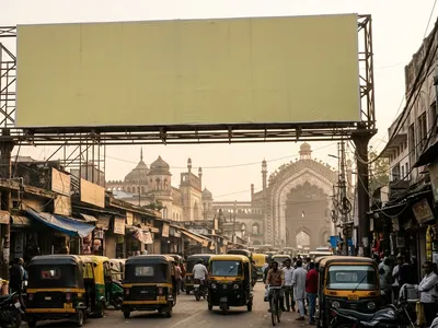 Bus Queue Shelter at Bus Shelter -, Lohia Park, Lucknow, 55739, Lucknow — outdoor advertising