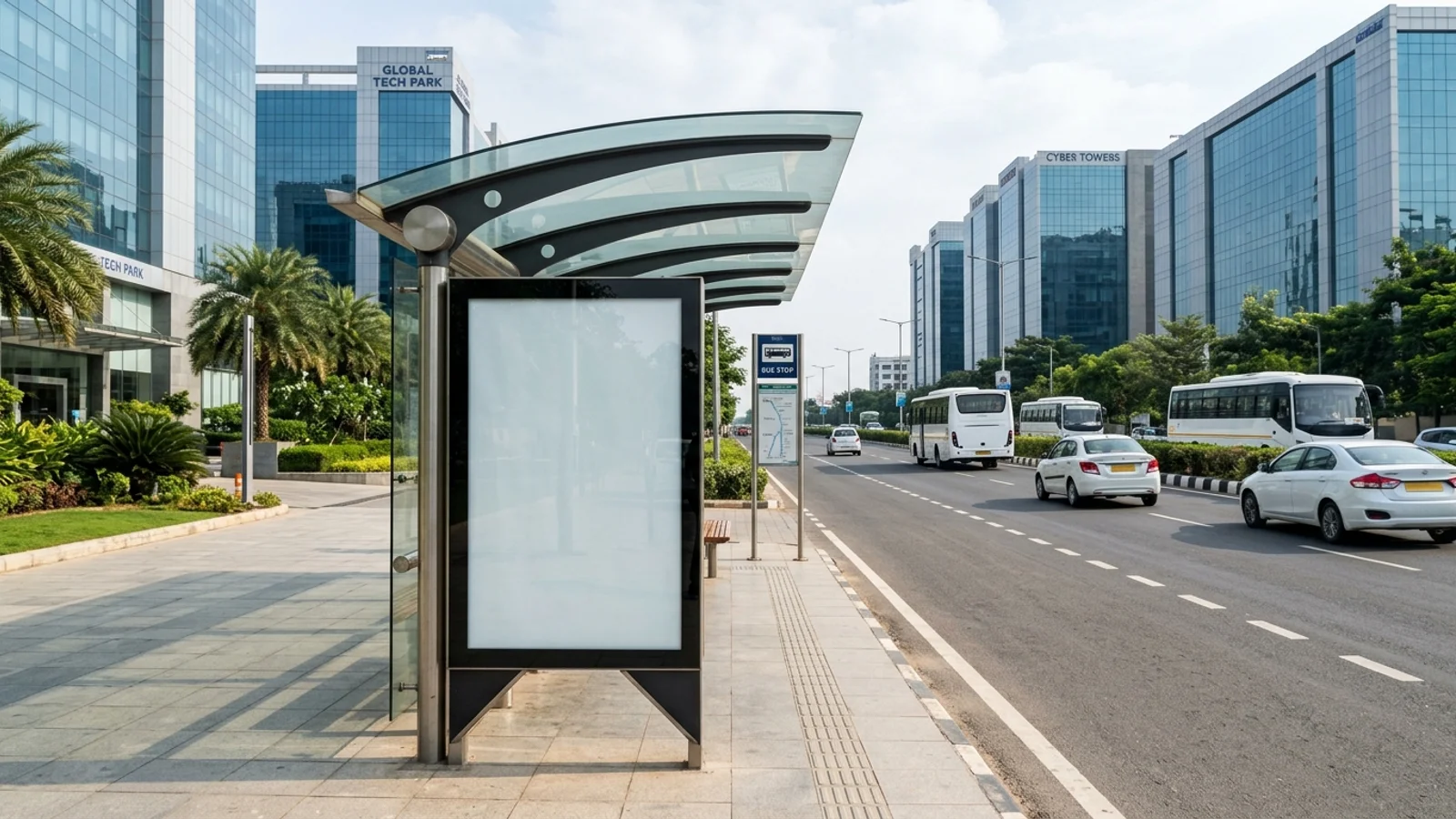 Bus Queue Shelter — Madhapur, Hyderabad — CupShup