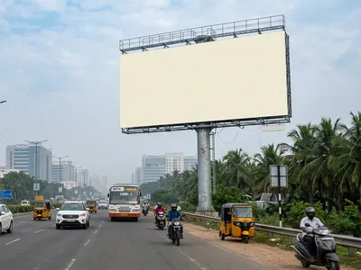 Hoarding at Periyamet, Chennai — outdoor advertising