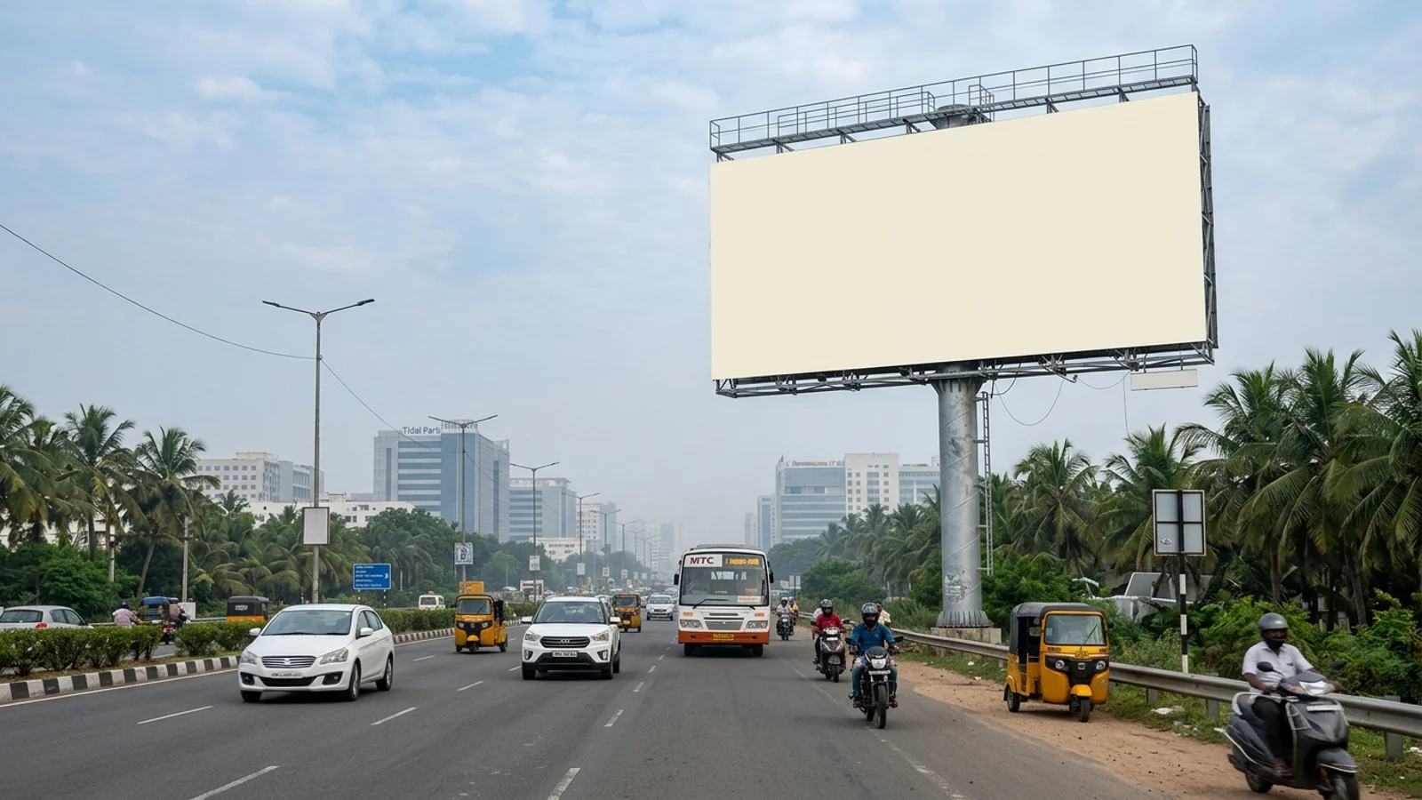 Hoarding at Keelakattalai,, Chennai — 30x30 ft front-lit outdoor advertising