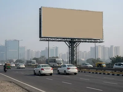 Hoarding at Mayapuri, Delhi — outdoor advertising