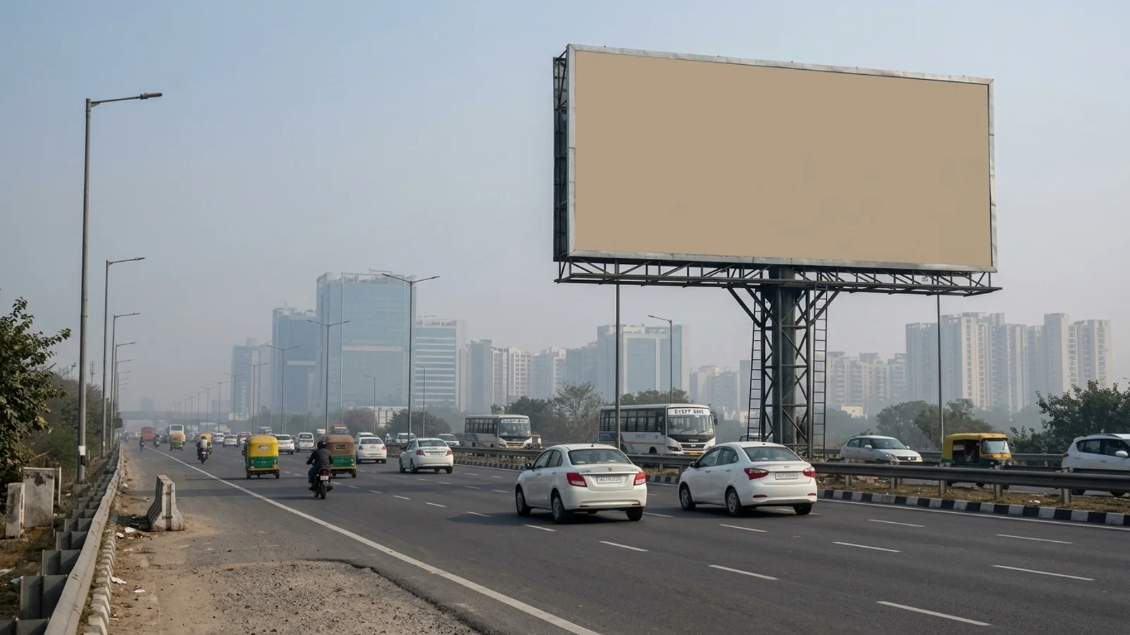 Hoarding at Mayapuri, Delhi — 8x4 ft back-lit outdoor advertising
