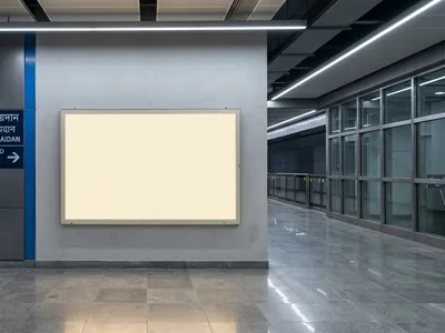 Metro Pillar Branding at Pillar Branding at Metro Station Rabindra Sarobar, Kolkata, Kolkata — transit advertising