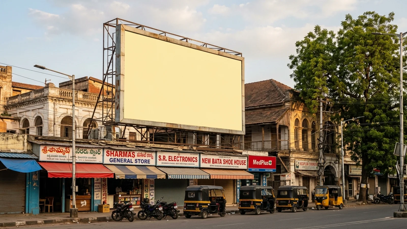 Hoarding at A. S. Rao Nagar, Secunderabad — 40x25 ft front-lit outdoor advertising