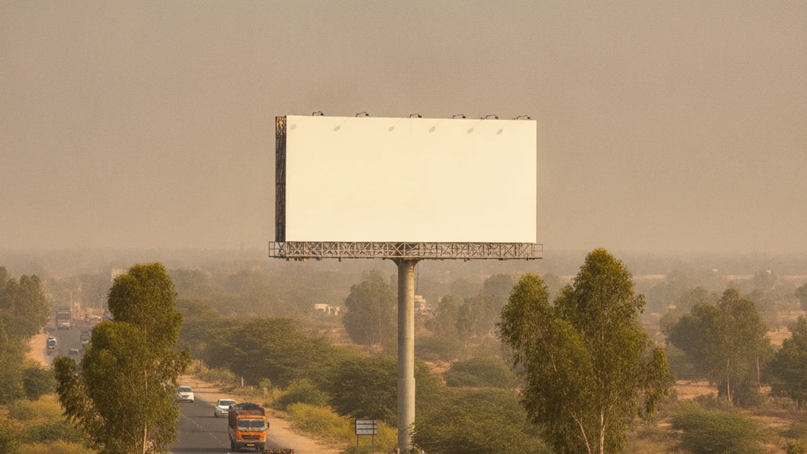 Hoarding at Railway Quaters, Jhunjhunu — 20x10 ft non-lit outdoor advertising