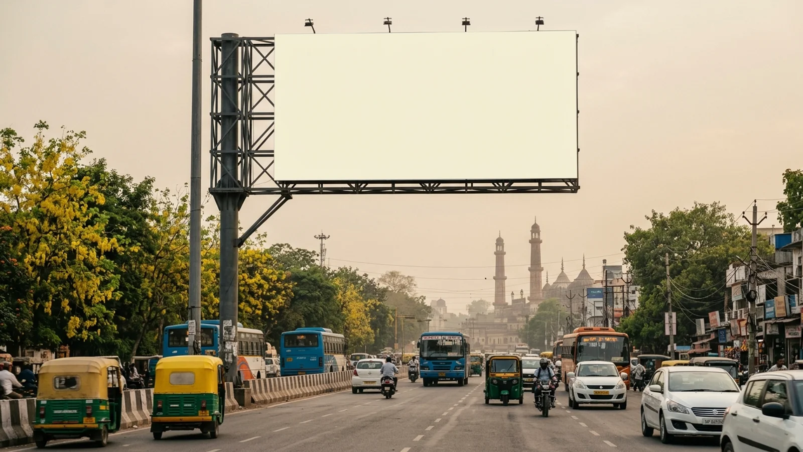 Hoarding at Hazratganj, Lucknow — 30x30 ft non-lit outdoor advertising