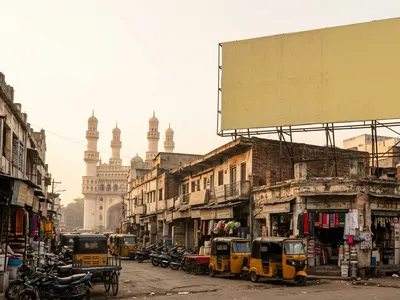 Hoarding at Ameerpet, Hyderabad — outdoor advertising
