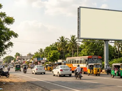 Hoarding at , Bangaru Peta, Kurnool, 58076, Kurnool — outdoor advertising