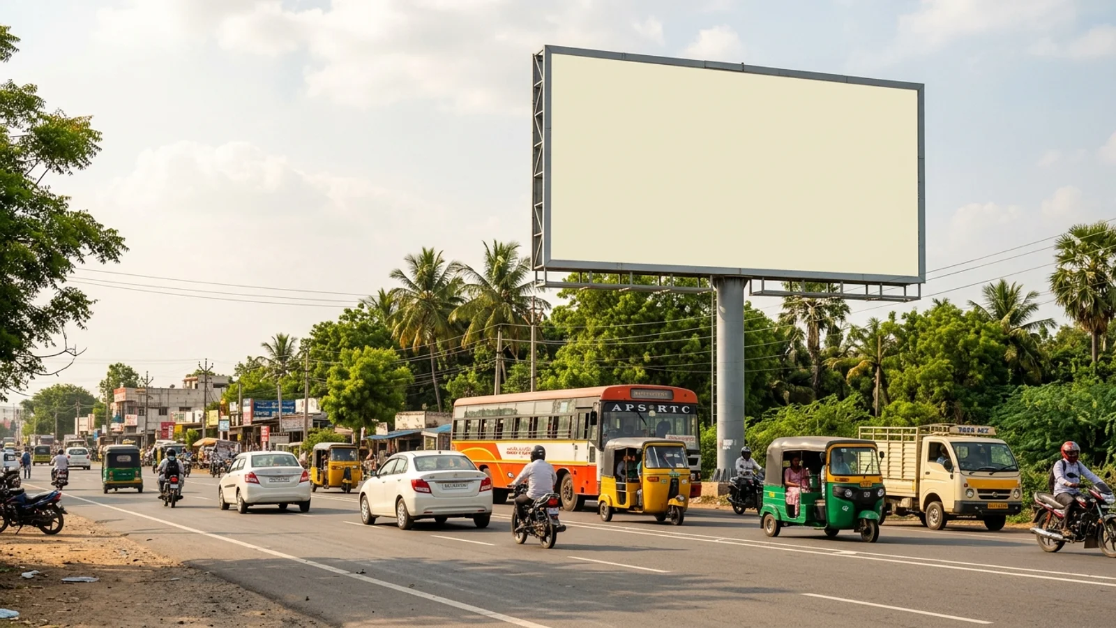 Hoarding in Kurnool — 40x25 ft front-lit outdoor advertising