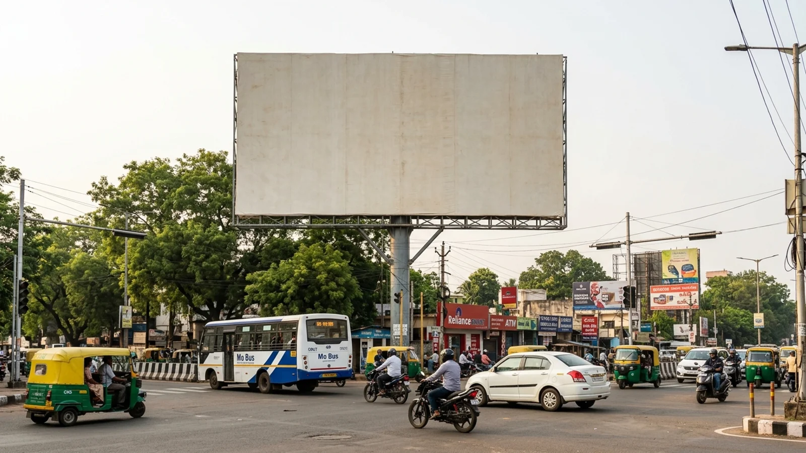 Hoarding at Bhubaneswar Saheed Nagar, Bhubaneswar — 40x20 ft front-lit outdoor advertising