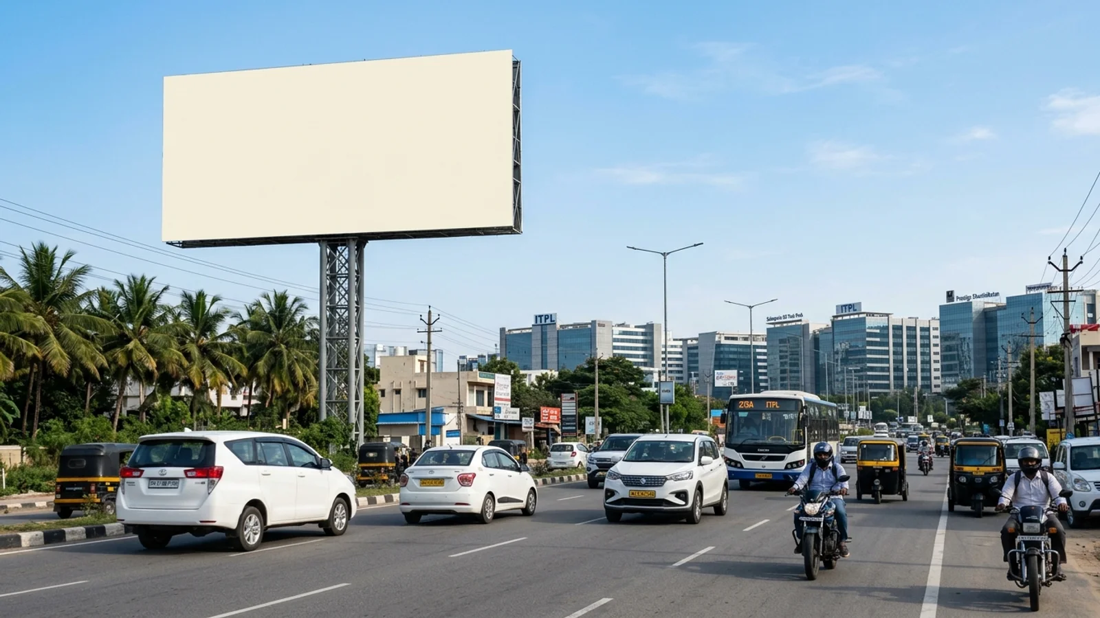 Hoarding at Jigani, Bangalore — 25x25 ft non-lit outdoor advertising