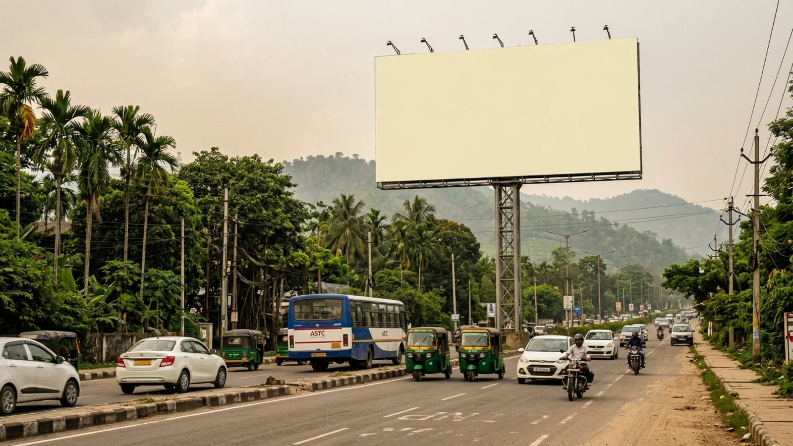 Hoarding in Guwahati — 70x14 ft front-lit outdoor advertising