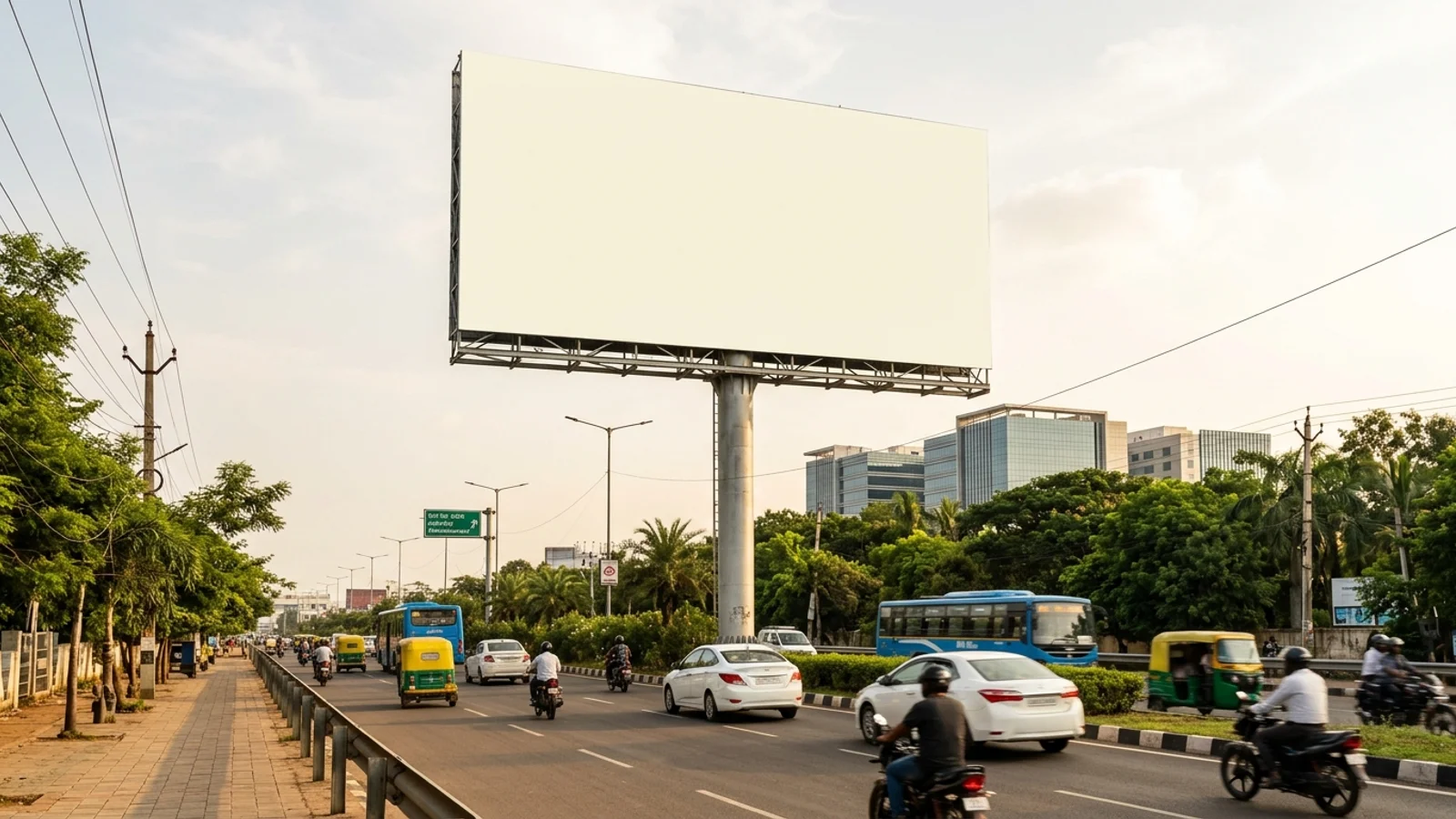 Hoarding at Patia, Bhubaneswar — 40x25 ft front-lit outdoor advertising