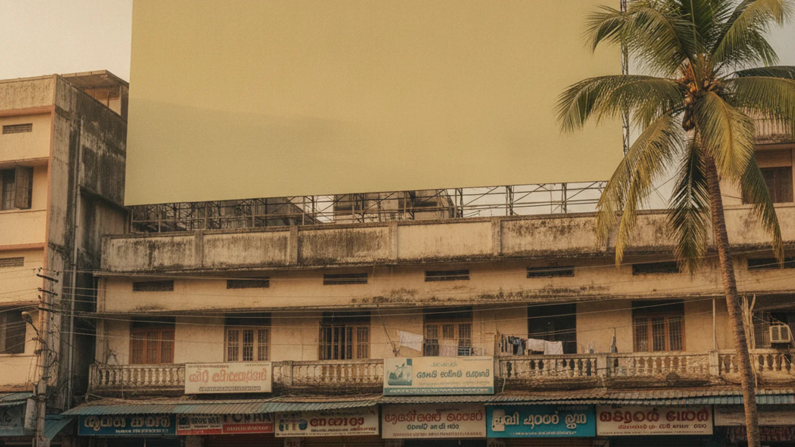 Hoarding at Ayathil, Kollam — 30x25 ft front-lit outdoor advertising