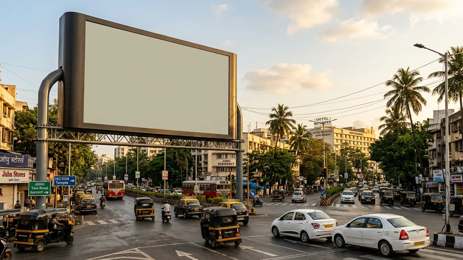 Hoarding at Vashi Navi, Mumbai — 40x20 ft front-lit outdoor advertising