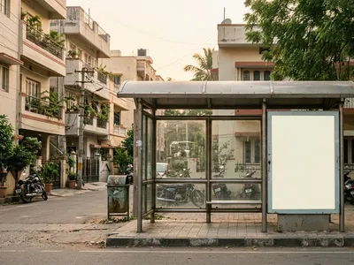 Bus Queue Shelter at Bus Shelter - Bellandur Bengaluru, 31194, Bangalore — outdoor advertising