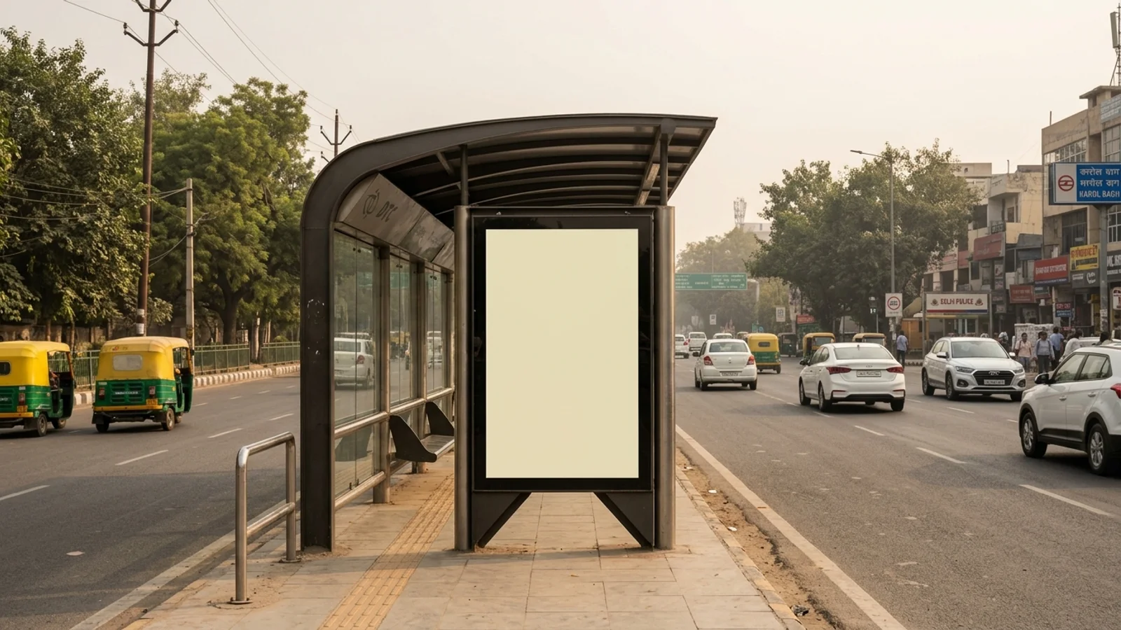 Hoarding at Greater Kailash, Delhi — 20x10 ft front-lit outdoor advertising
