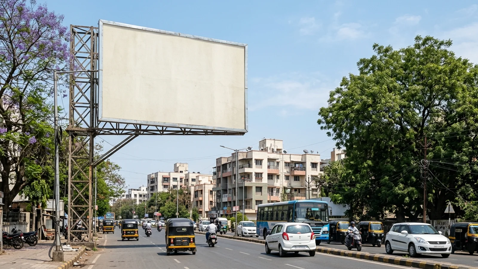 Metro Pillar at Deccan Gymkhana, Pune — 6x8 ft back-lit outdoor advertising