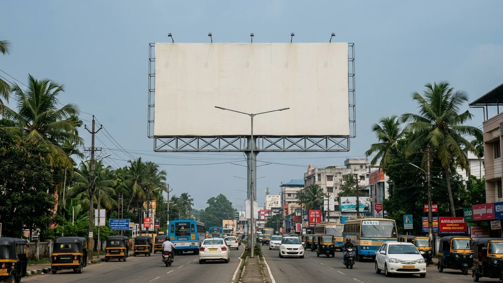Hoarding at Palarivattom, Kochi — 42x30 ft front-lit outdoor advertising