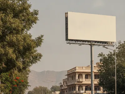 Hoarding at Railway Colony, Udaipur, 44640, Udaipur — outdoor advertising