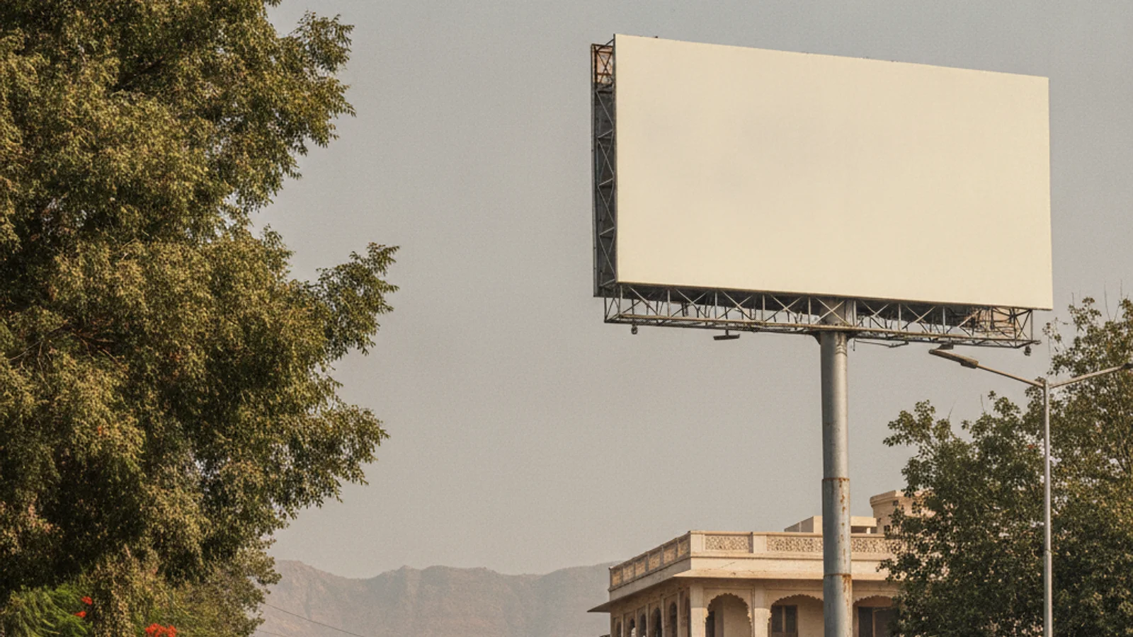 Hoarding at Railway Colony,, Udaipur — non-lit outdoor advertising