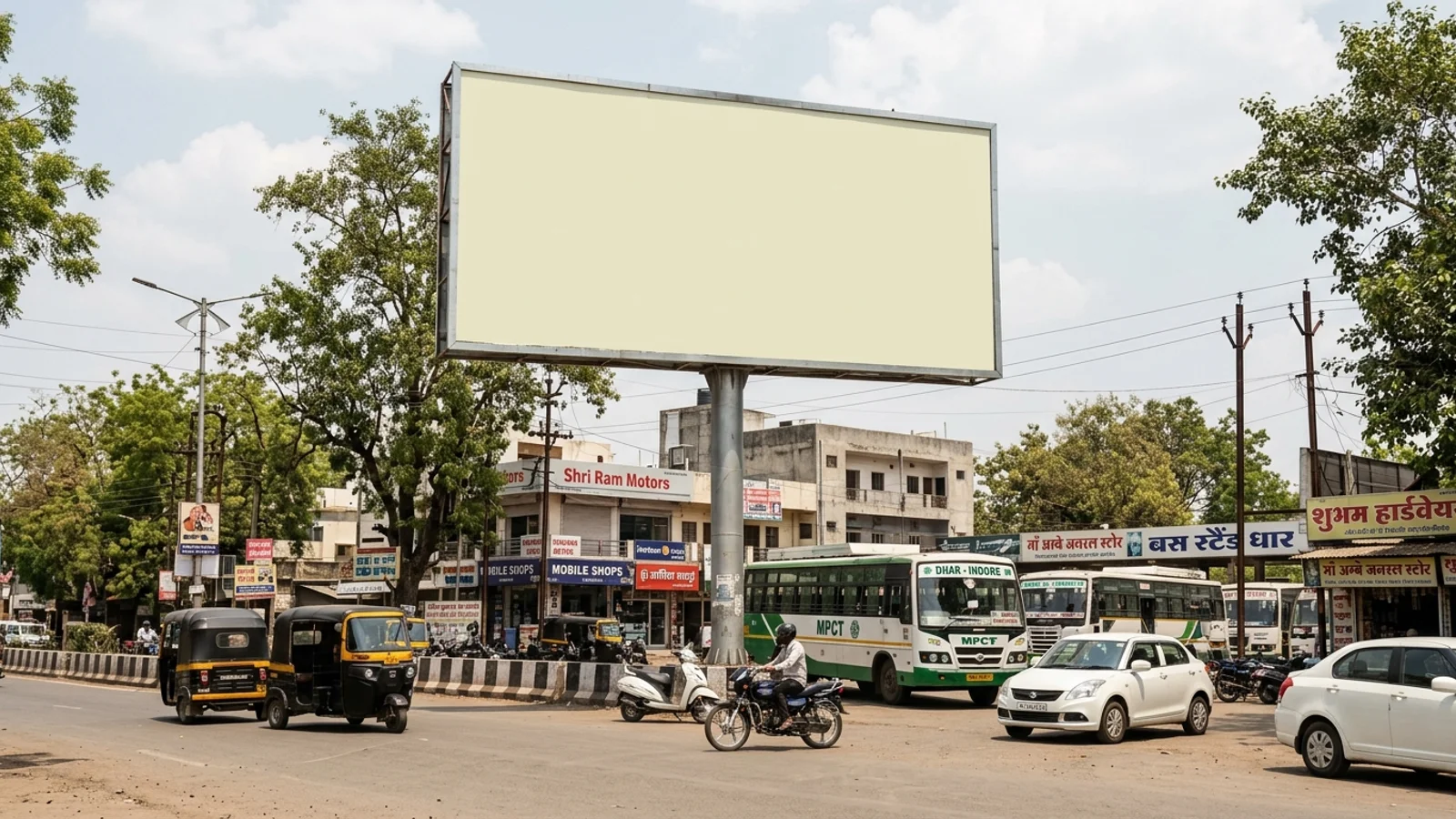 Hoarding at Fentonganj Jalandhar, Dhar — 20x15 ft non-lit outdoor advertising