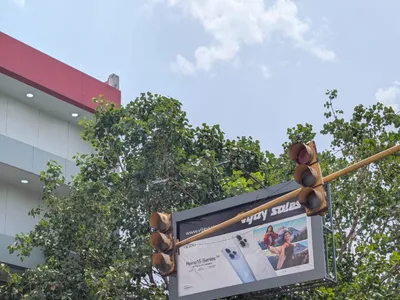 Hoarding in Delhi — outdoor advertising