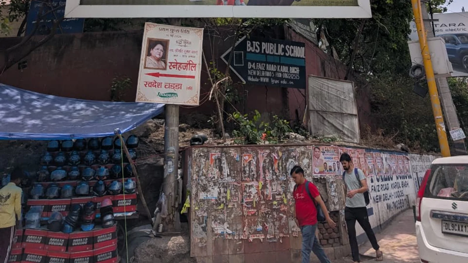 Hoarding at Def Col, Delhi — 60x12 ft front-lit outdoor advertising