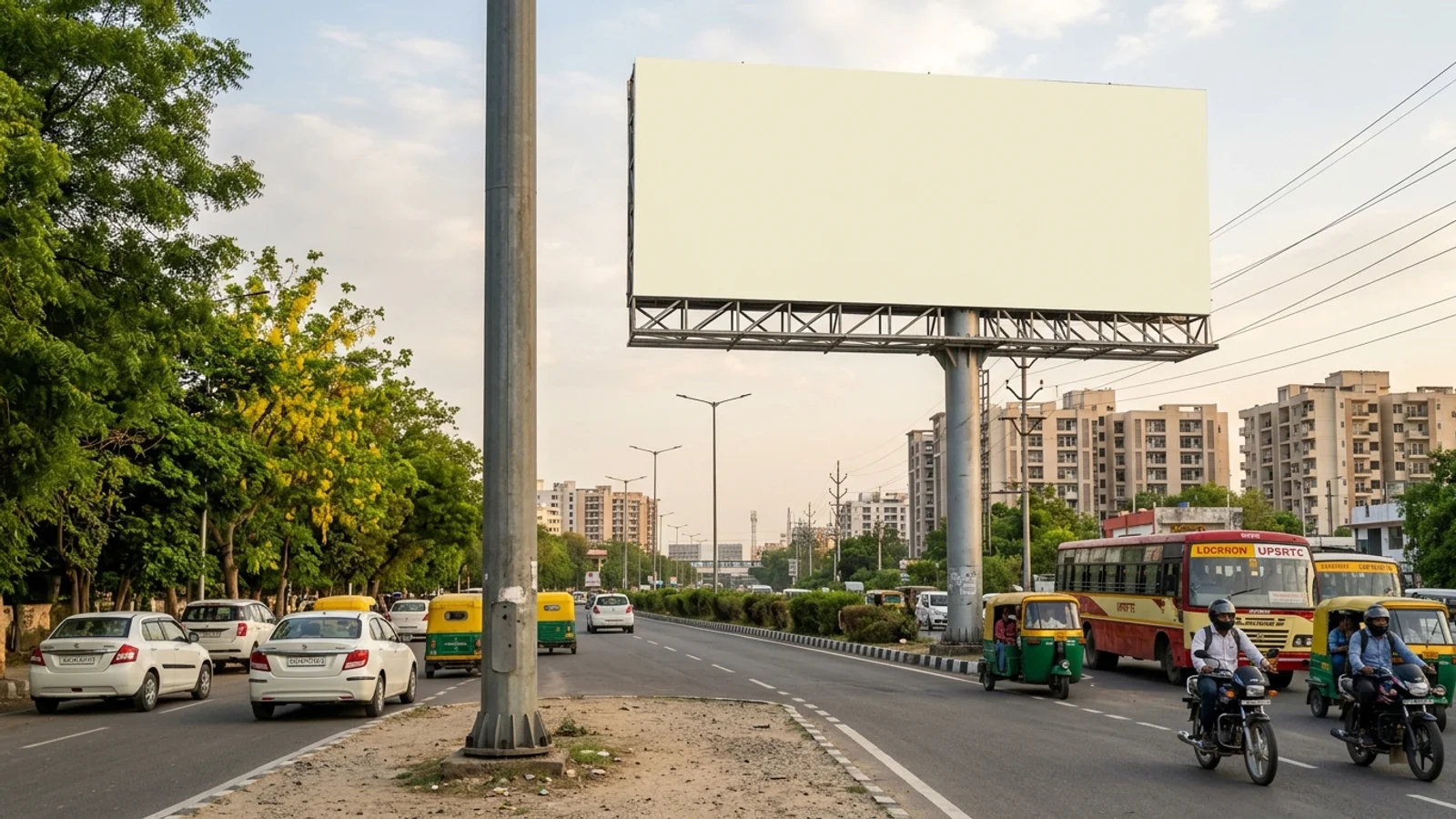 Hoarding in Lucknow — 60x20 ft non-lit outdoor advertising