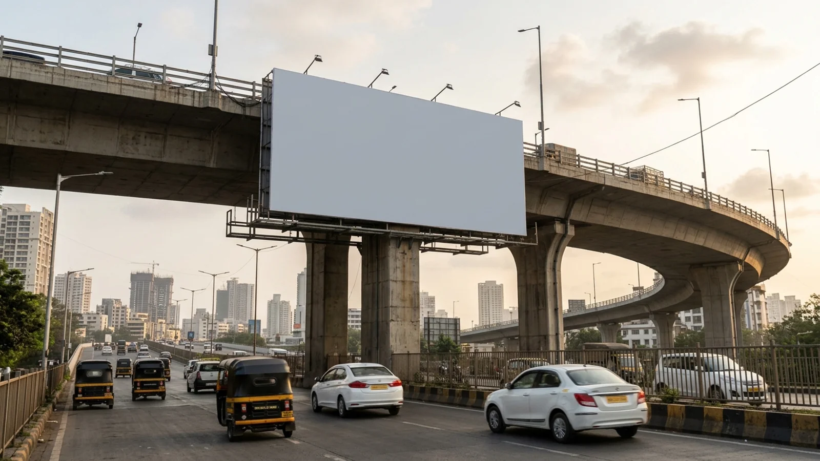 Hoarding at Prabhadevi, Mumbai — 20x20 ft front-lit outdoor advertising
