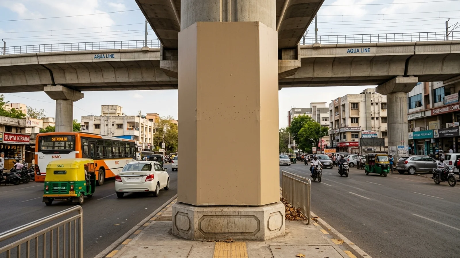 Hoarding at Padole Nagar,, Nagpur — 30x20 ft front-lit outdoor advertising