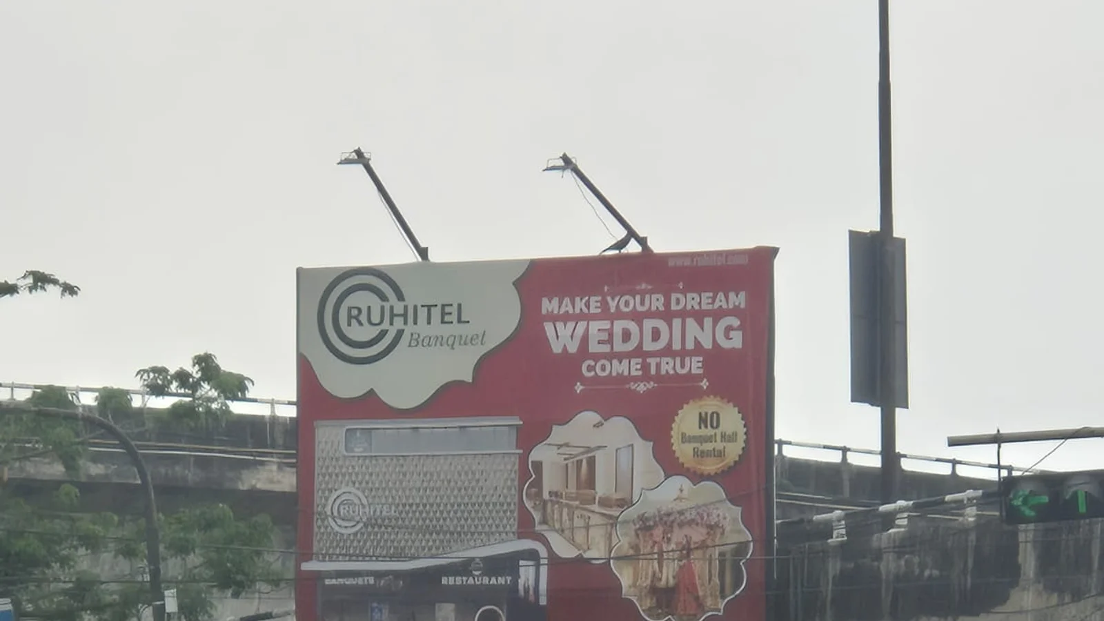 Hoarding in Kolkata — non-lit outdoor advertising